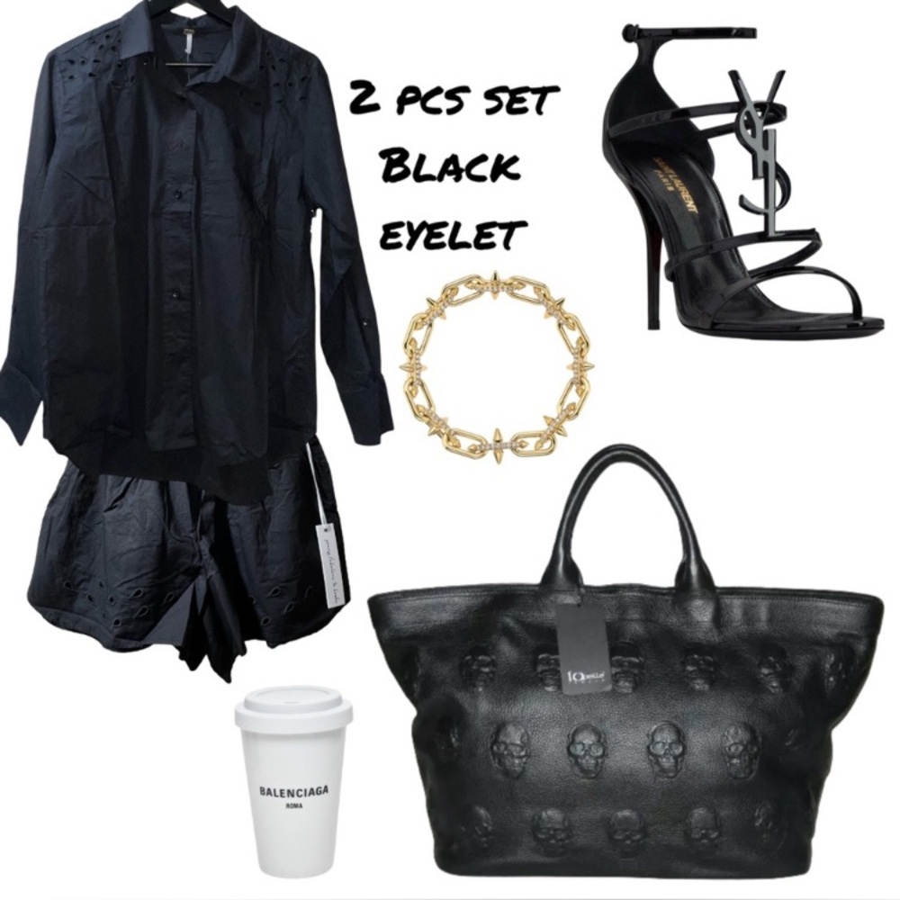 Young Fabulous & Broke Black Eyelet Set - Size XS - BNWT!!
